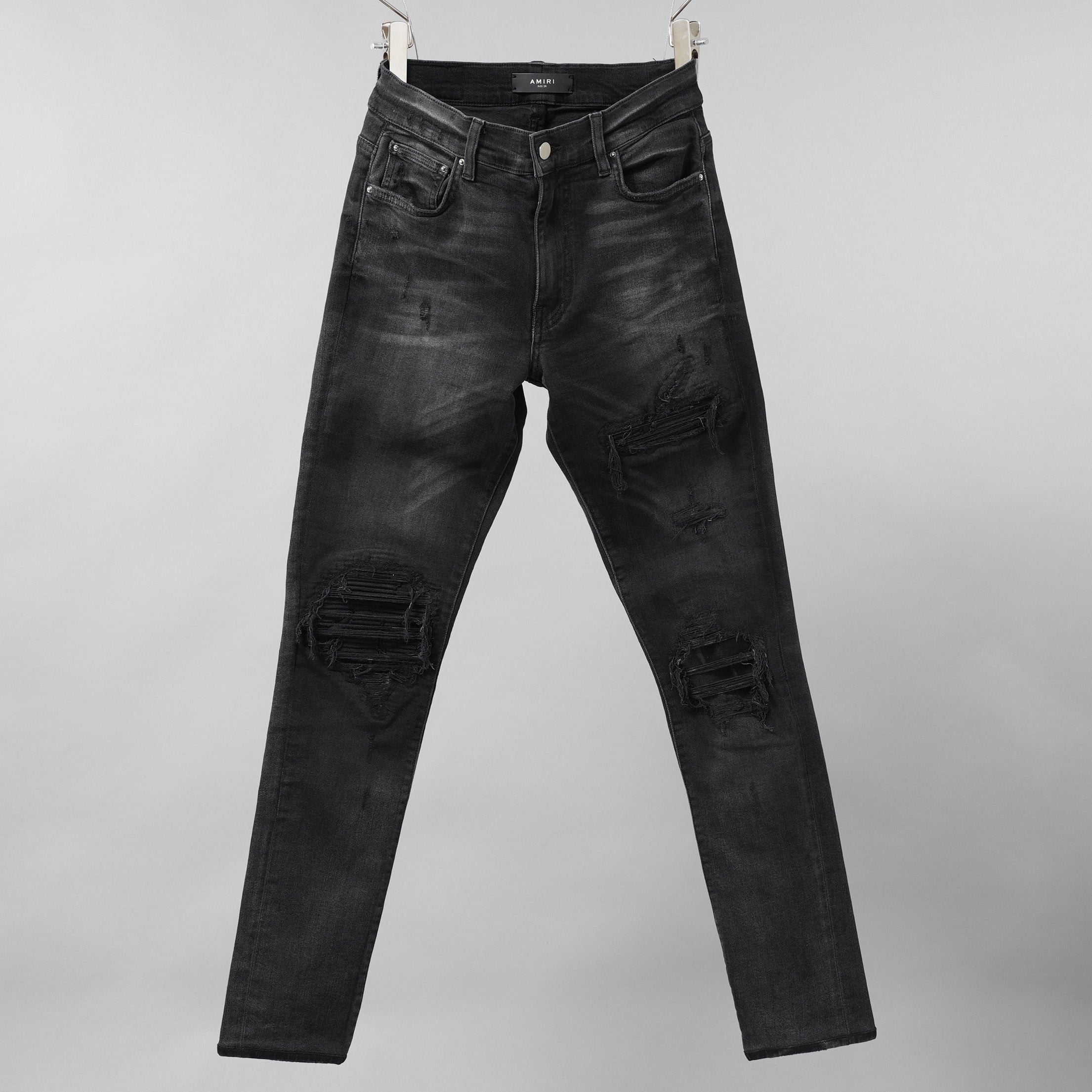 AMIRI アミリ / MX1 クラッシュ加工 ストレッチ スキニーデニム パンツ