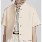 Christiab DIor クリスチャンディオール / 美品 23SS Wool Evening Jacket ショート ジャケット / 321V31A1162 / size 40 (NATURAL)  レディース