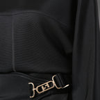 FENDI フェンディ / 22AW ブラックジャージドレス Black Jersey O'Lock Belted Midi Dress / FDB877 / size 40 (BLACK) レディース