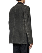 Diesel ディーゼル / 2023AW 美品 J-Wire A デニム切替 ノッチドラペル ジャケット / size 46 (BLACK)