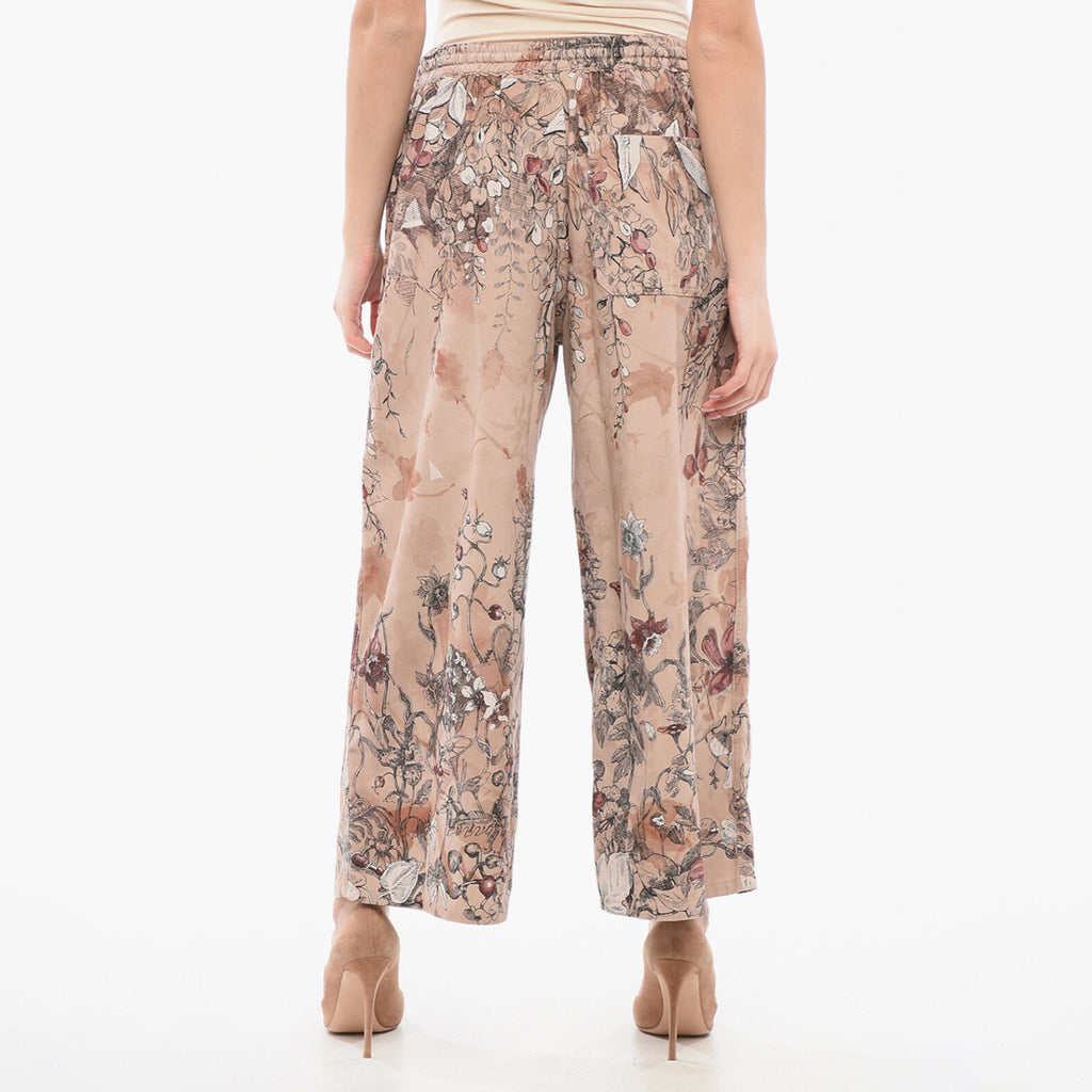 Christian Dior クリスチャン ディオール / 23SS  美品 花柄パラッツォパンツ / ワイド クロップド / 312P23A3570 / size FR34 IT38 (XS-S) PINK BEIGE