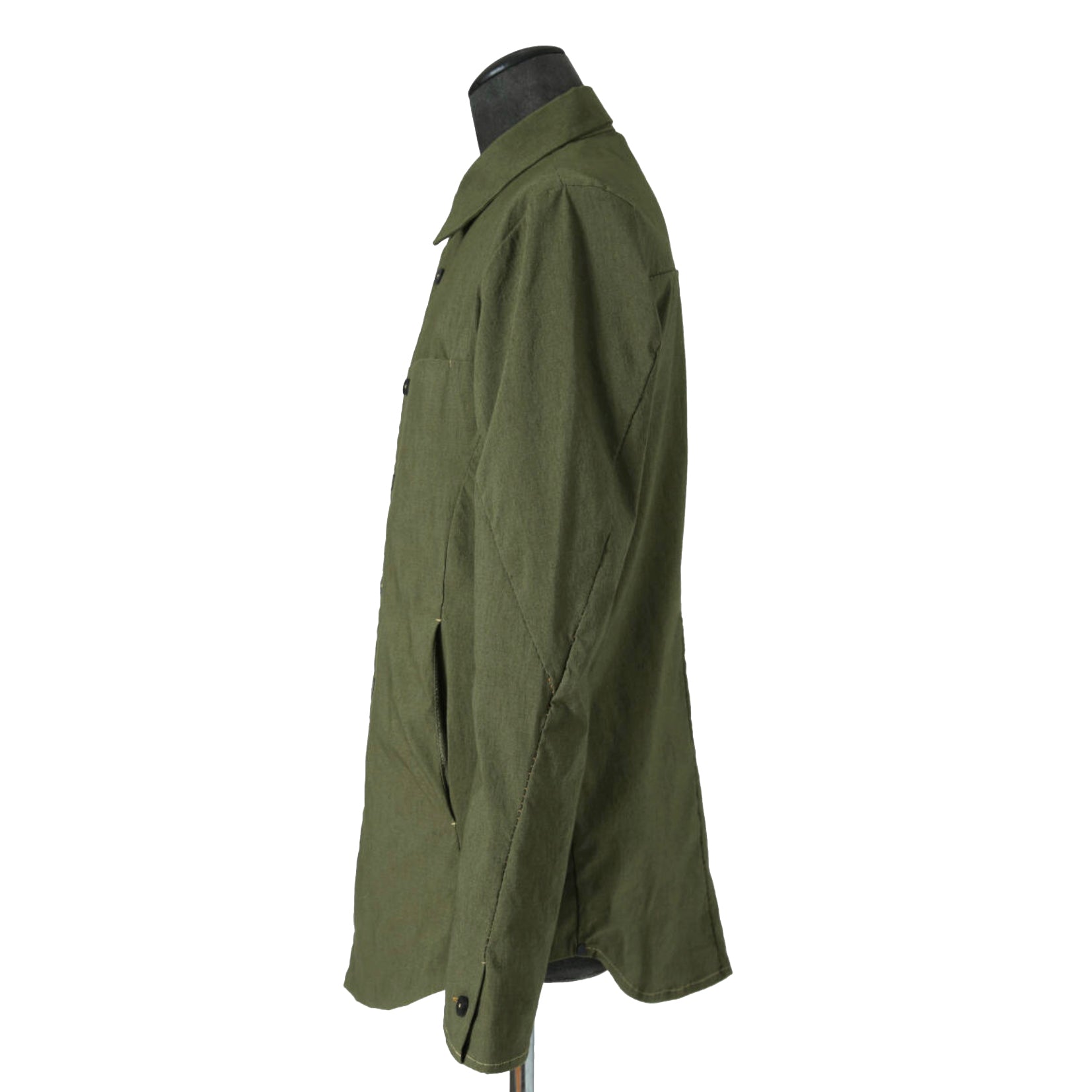 新品 incarnation インカネーション / 22SS オーバーロック ストレッチコットン アナトミカル シャツ / size M (KHAKI)