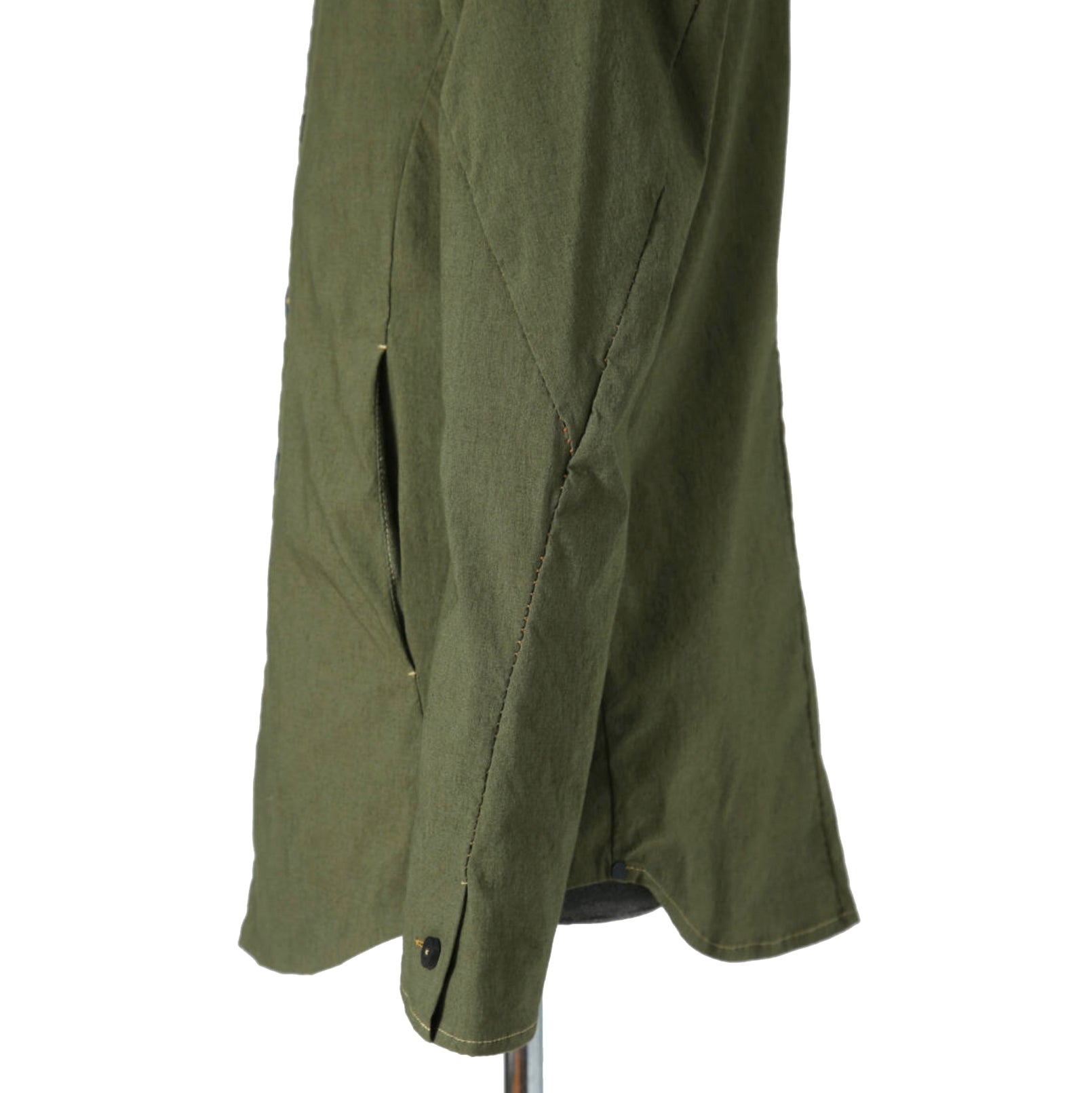 新品 incarnation インカネーション / 22SS オーバーロック ストレッチコットン アナトミカル シャツ / size M (KHAKI)