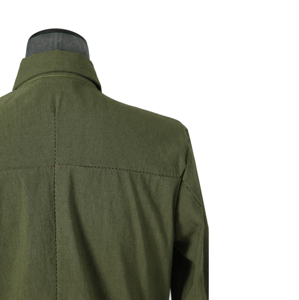 新品 incarnation インカネーション / 22SS オーバーロック ストレッチコットン アナトミカル シャツ / size M (KHAKI)