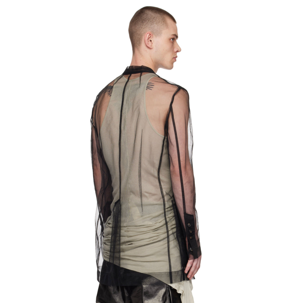 Rick Owens リックオウエンス / 23SS EDFU / LIDO Tulle Blazer / シアー素材 リド ジャケット / RR01C4723TU / size 50 ( BLACK)