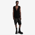 RICK OWENS リックオウエンス / 23AW LUXOR  V-tank Cashmere & Wool Sweater Vest ベスト / RR02C7683-CHWSR / size ONE (BLACK) ユニセックス
