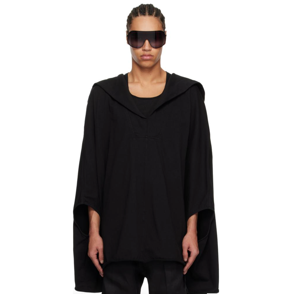 Rick Owens リックオウエンス / 25SS HOODED KAFTAN フーデッド カフタン ドレス / RR02C7683-CHWSR / ONE SIZE (BLACK)