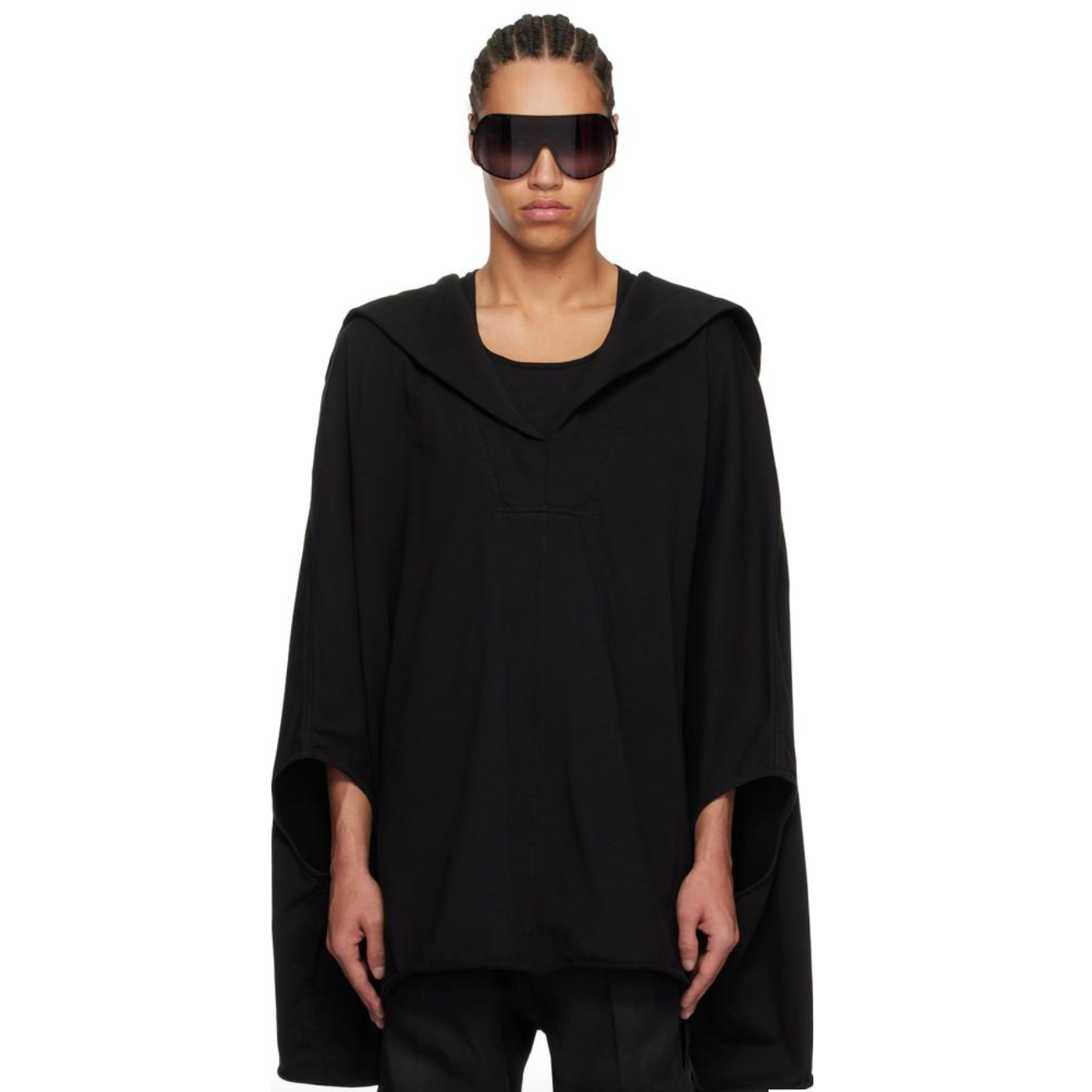 Rick Owens リックオウエンス / 25SS HOODED KAFTAN フーデッド カフタン ドレス / RR02C7683-CHWSR / ONE SIZE (BLACK)