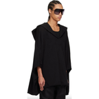 Rick Owens リックオウエンス / 25SS HOODED KAFTAN フーデッド カフタン ドレス / RR02C7683-CHWSR / ONE SIZE (BLACK)