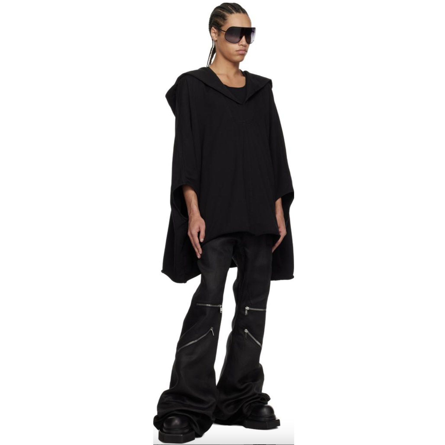 Rick Owens リックオウエンス / 25SS HOODED KAFTAN フーデッド カフタン ドレス / RR02C7683-CHWSR / ONE SIZE (BLACK)