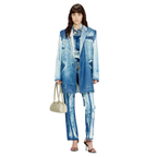 未使用 DIESEL ディーゼル / 新作 26SS ダブルブレスト ジャケット / DE-LUMEA-FSI1 / size M (INDIGO) ユニセックス レディース