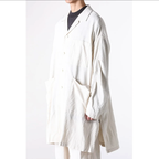 The Viridi-anne ザ ヴィリディアン / 美品 25SS ピグメントプリント ビエラ ショップ コート / VI-3845-06 / size 3 (IVORY)