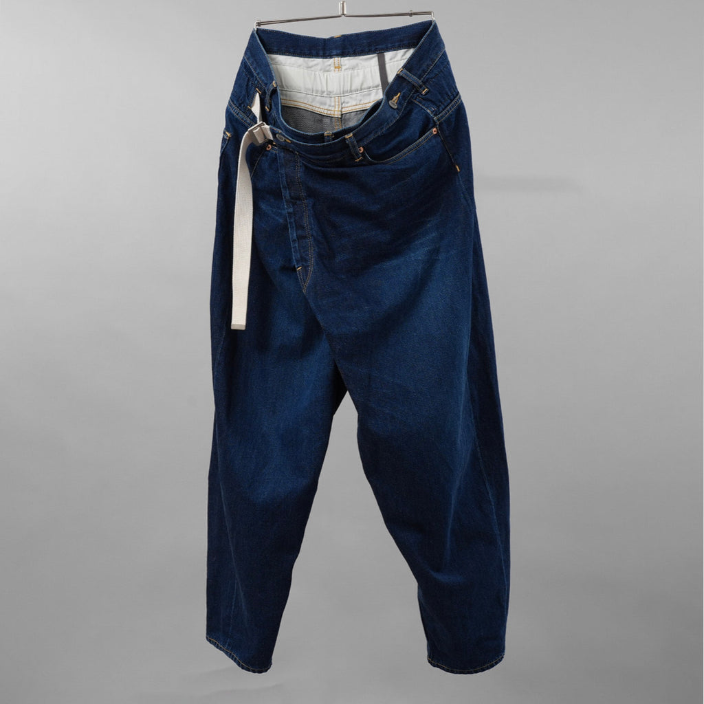 KAZUYUKI KUMAGAI ATTACHMENT カズユキクマガイ アタッチメント / 美品 19AW ラップデニム パンツ / KP93-031 / size 2 (INDIGO)