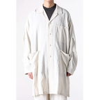 The Viridi-anne ザ ヴィリディアン / 美品 25SS ピグメントプリント ビエラ ショップ コート / VI-3845-06 / size 3 (IVORY)