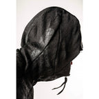 Leon Emanuel Blanck レオン エマニュエル ブランク / 美品 Forced Perspective Ninja Hoodie コーティング ロング パーカー / FP-M-HO-Z-01 / size 46 (BLACK)
