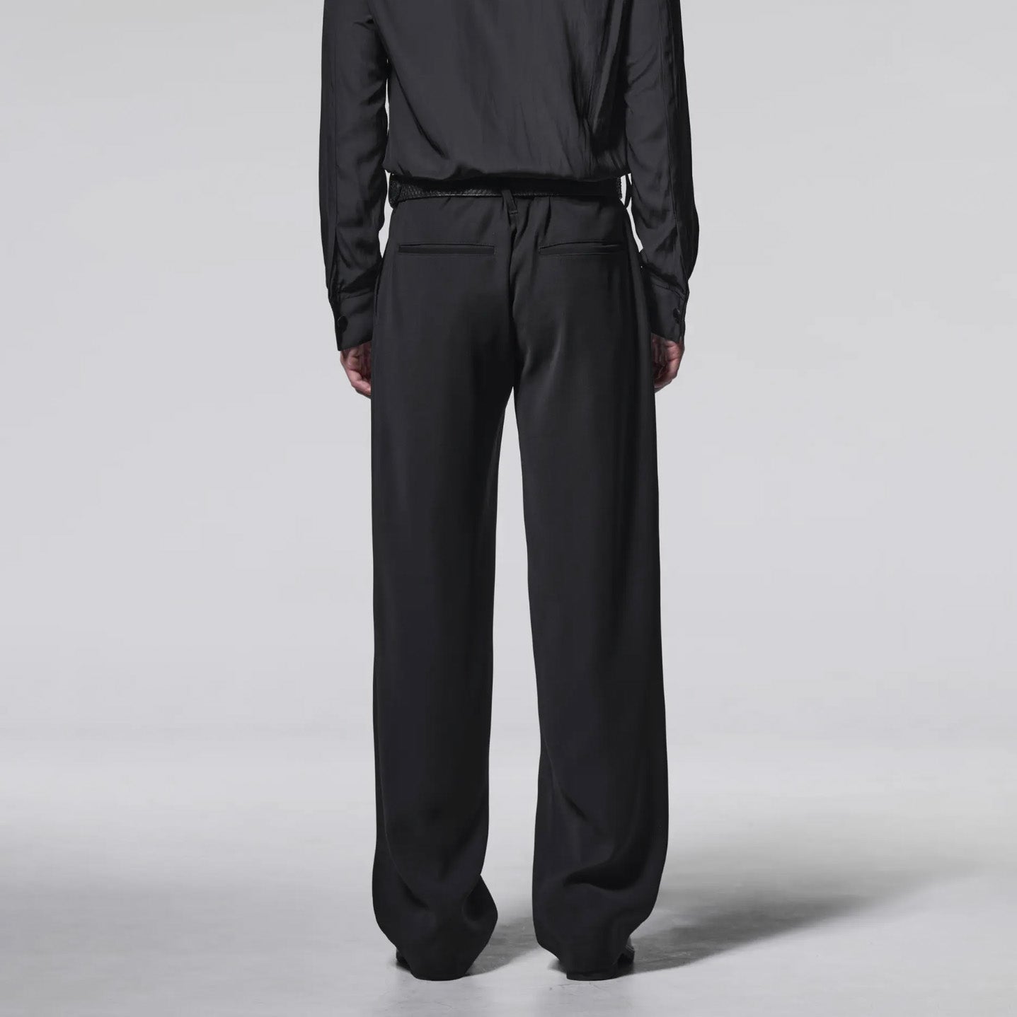 新品 kiryuyrik キリュウキリュウ / 24SS Easy Wide Slacks イージーワイドスラックス パンツ / KR-HP30-906 / size M (BLACK）