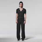 新品 kiryuyrik キリュウキリュウ / 24SS Easy Wide Slacks イージーワイドスラックス パンツ / KR-HP30-906 / size M (BLACK）