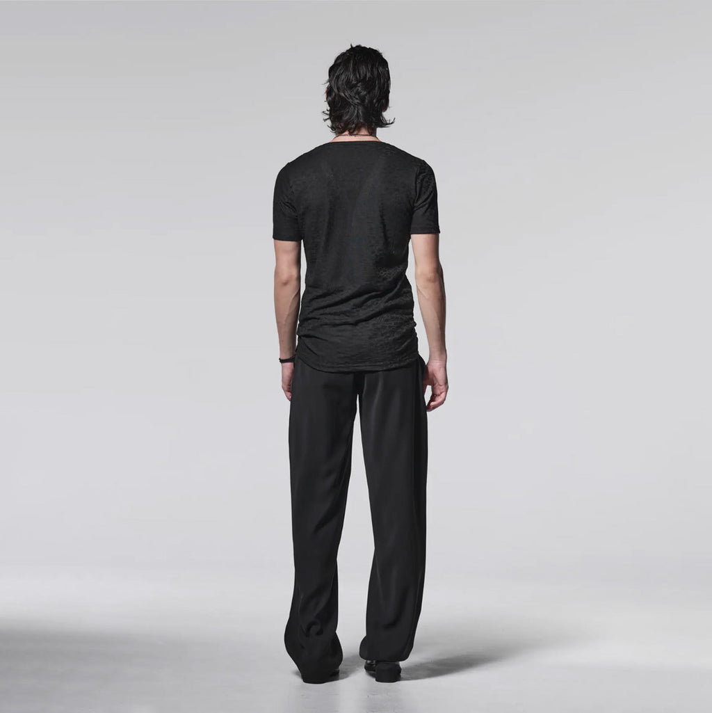 新品 kiryuyrik キリュウキリュウ / 24SS Easy Wide Slacks イージーワイドスラックス パンツ / KR-HP30-906 / size M (BLACK）