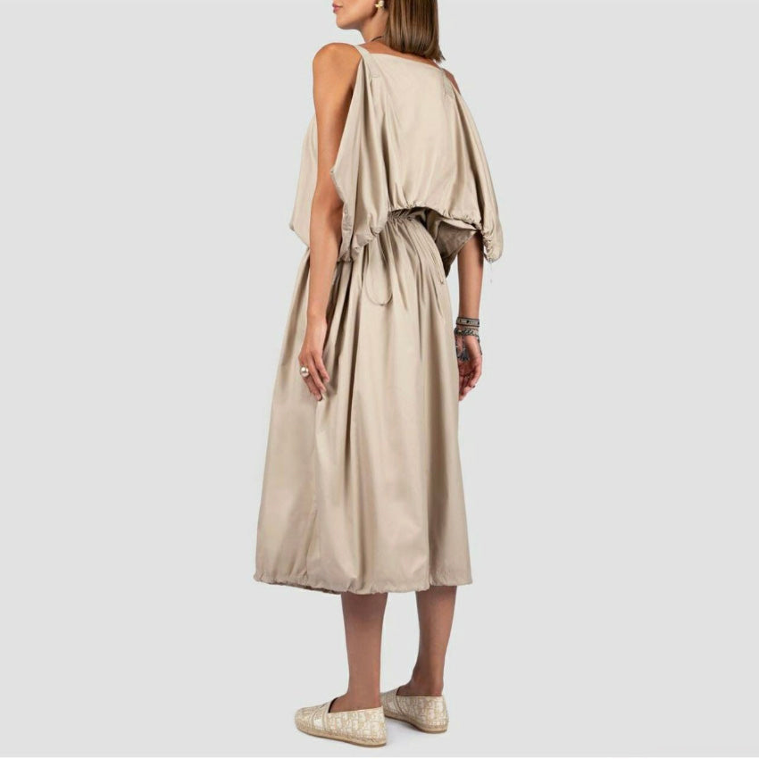 Christian Dior クリスチャンディオール / 21年クルーズコレクション / テクニカルタフタ ミドルレングス ドレス ワンピース / 217R63A2829 / size S (BEIGE)