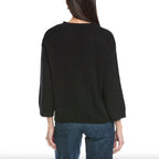 Valentino ヴァレンティノ / 美品 17年リゾートコレクション Sequin Cashmere Sweater in Nero スパンコール装飾 カシミヤ セーター  ニット / 2B3KC42U7MJ / size XS (BLACK) レディース