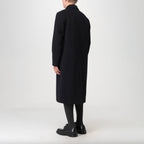 VALENTINO GARAVANI ヴァレンティノ ガラヴァーニ / 美品 23AW 袖ロゴ ウール ロング コート / 3V3CA4347TU / size 46 (BLACK) 352033-in-ue