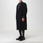 VALENTINO GARAVANI ヴァレンティノ ガラヴァーニ / 美品 23AW 袖ロゴ ウール ロング コート / 3V3CA4347TU / size 46 (BLACK) 352033-in-ue