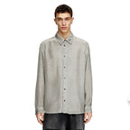DIESEL ディーゼル / 美品 24AW S-LEON シワ加工 長袖シャツ / A166920CMBB / size 46 (GRAY) 352079-in-ue