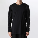 DEVOA デヴォア / 美品 24AW SVIN Cotton Long Sleeve Soft Jersey Cutsewn 長袖Tシャツ / CSC-28S3 / size 1 (BLACK) 123037-alm