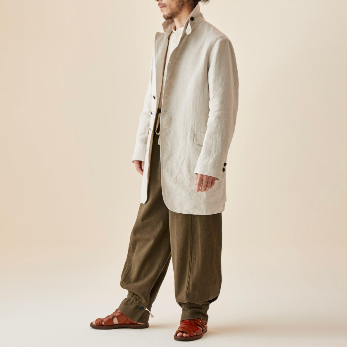 SUS-SOUS シュスー / 21SS メディカルジャケット アトリエコート コート / 05-SS00807 / size 9 (NATURAL) 123039-alm