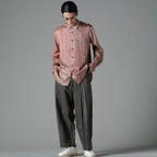 ZIGGY CHEN ジギー・チェン / 美品 23SS Histogramic Striped Shirt ヒストグラミック ストライプシャツ 長袖シャツ/ 23SS OM2310712 / size 44 (PINK) 352148-in-ue