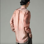 ZIGGY CHEN ジギー・チェン / 美品 23SS Histogramic Striped Shirt ヒストグラミック ストライプシャツ 長袖シャツ/ 23SS OM2310712 / size 44 (PINK) 352148-in-ue