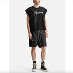 RICK OWENS x Champion リックオウエンス x チャンピオン / 美品 25SS Micro Tatlin T-Shirt マイクロ・タトリン ノースリーブ  Tシャツ / CM01E1666-CHFE / size S (BLACK) 352169-in-ue