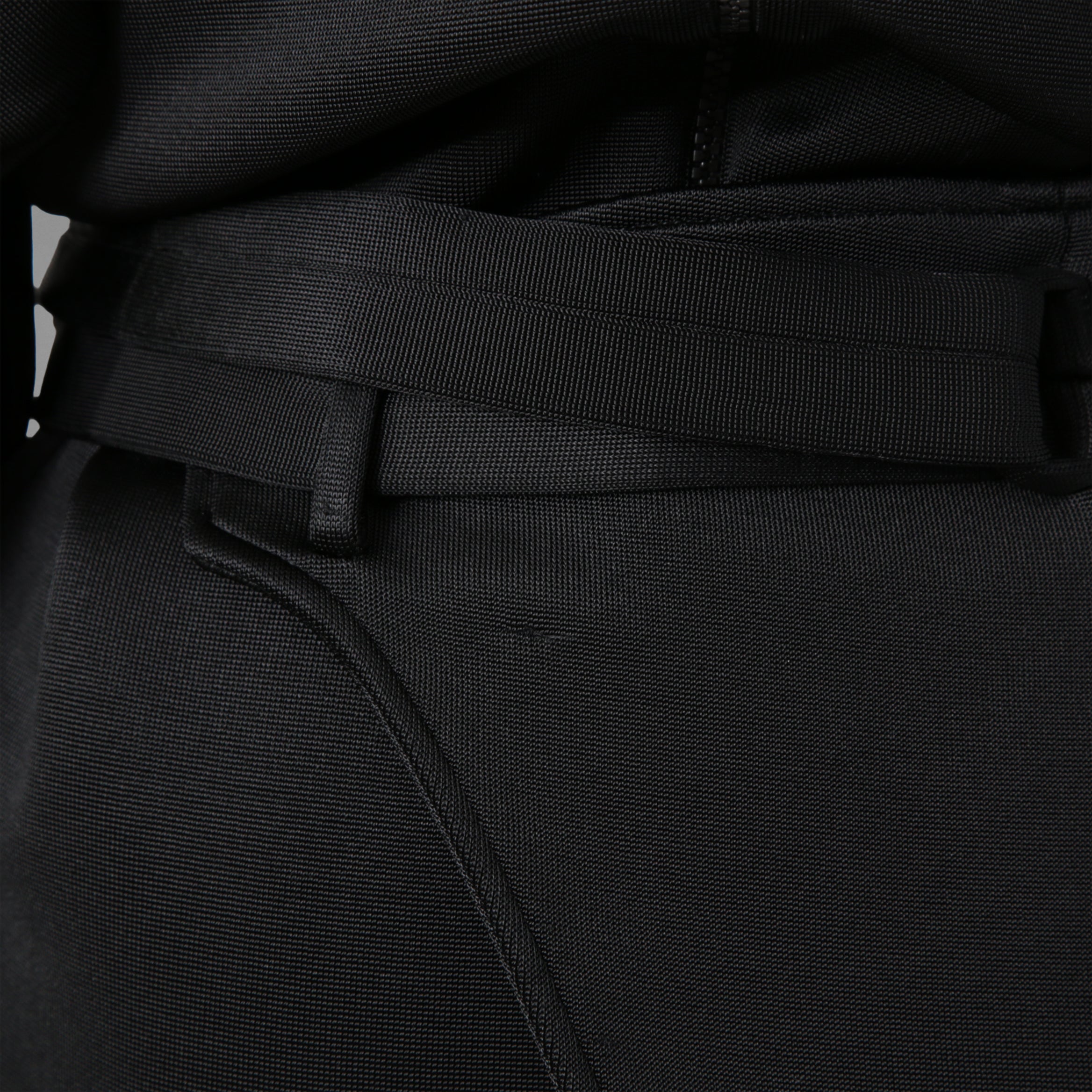 FENDI フェンディ / 22AW ブラックジャージドレス Black Jersey O'Lock Belted Midi Dress / FDB877 / size 40 (BLACK) レディース