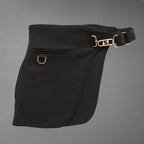 FENDI フェンディ / 22AW ブラックジャージドレス Black Jersey O'Lock Belted Midi Dress / FDB877 / size 40 (BLACK) レディース