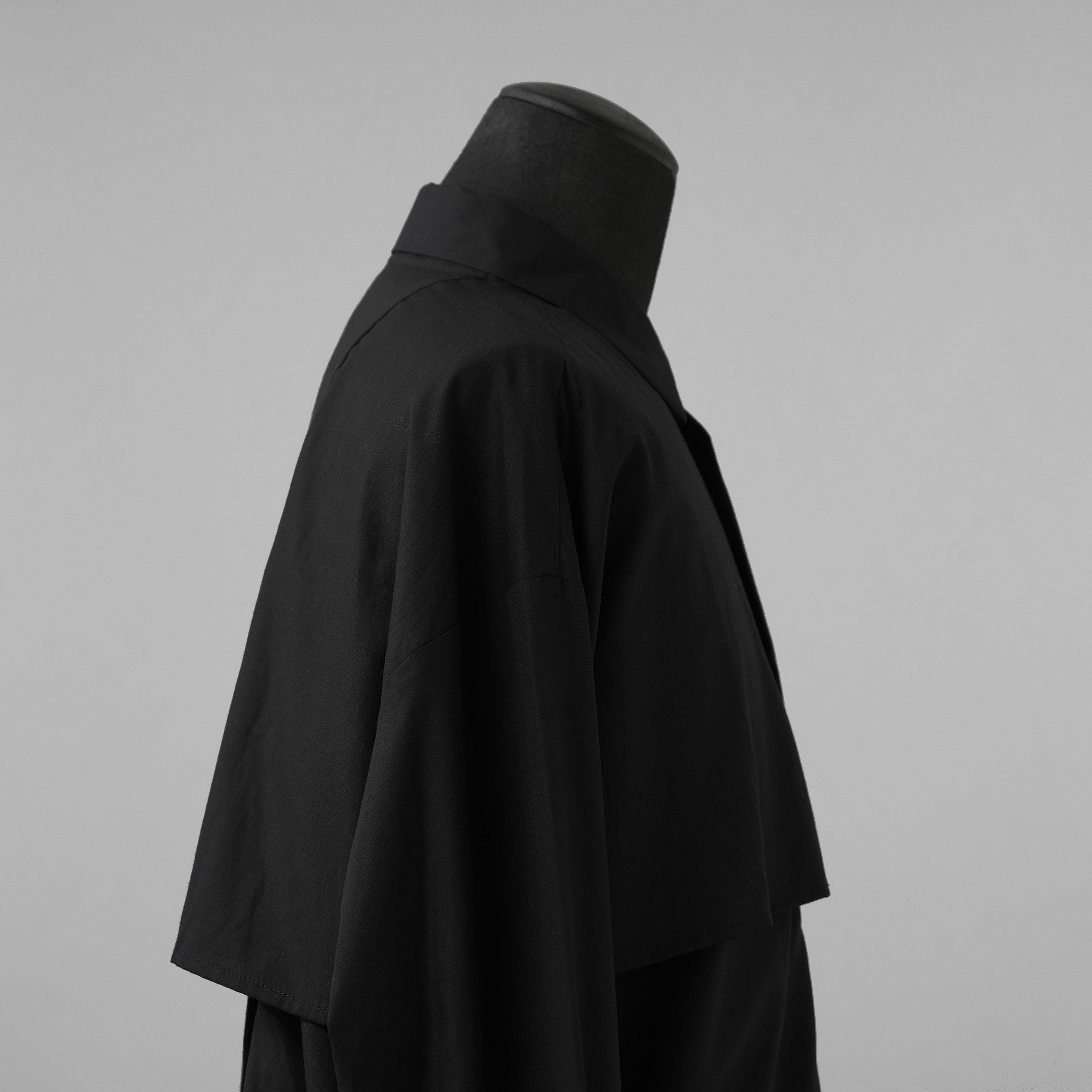 meagratia メアグラーティア / 美品  25SS Asymmetry SH アシンメトリー シャツ 長袖シャツ / 25271-0506 / size 1 (BLACK) 352011-in-ue