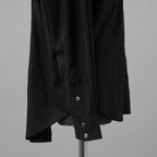meagratia メアグラーティア / 美品  25SS Asymmetry SH アシンメトリー シャツ 長袖シャツ / 25271-0506 / size 1 (BLACK) 352011-in-ue