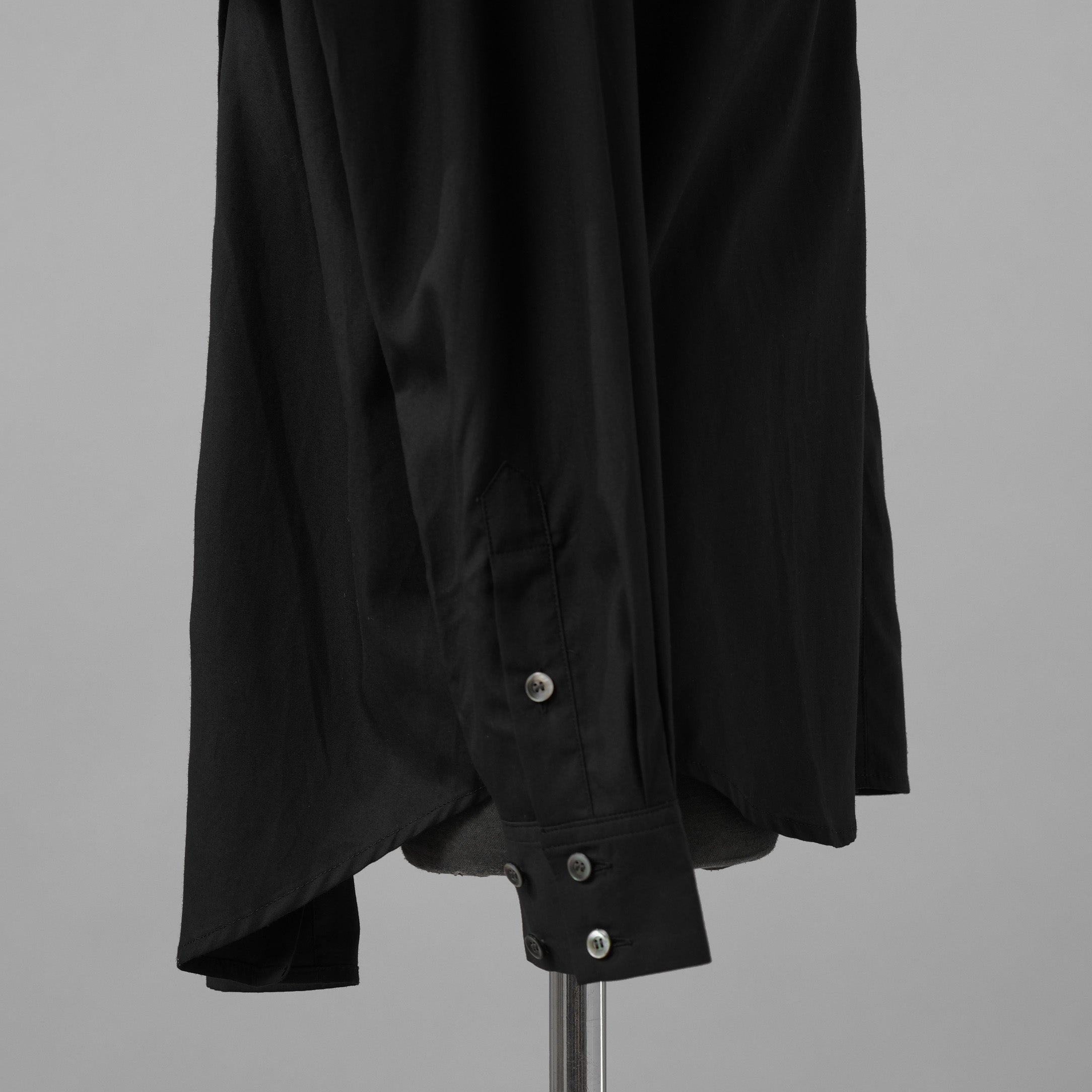 meagratia メアグラーティア / 美品  25SS Asymmetry SH アシンメトリー シャツ 長袖シャツ / 25271-0506 / size 1 (BLACK) 352011-in-ue