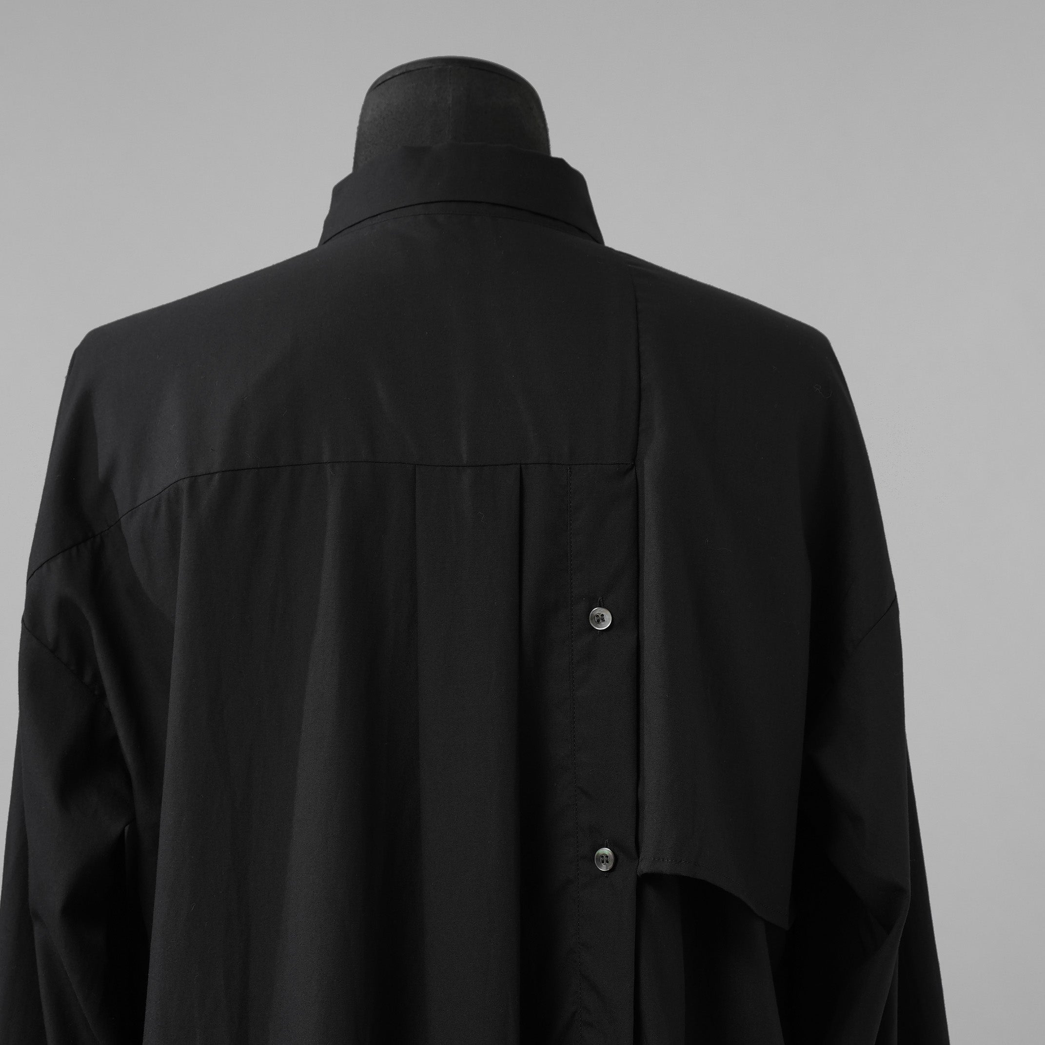 meagratia メアグラーティア / 美品  25SS Asymmetry SH アシンメトリー シャツ 長袖シャツ / 25271-0506 / size 1 (BLACK) 352011-in-ue