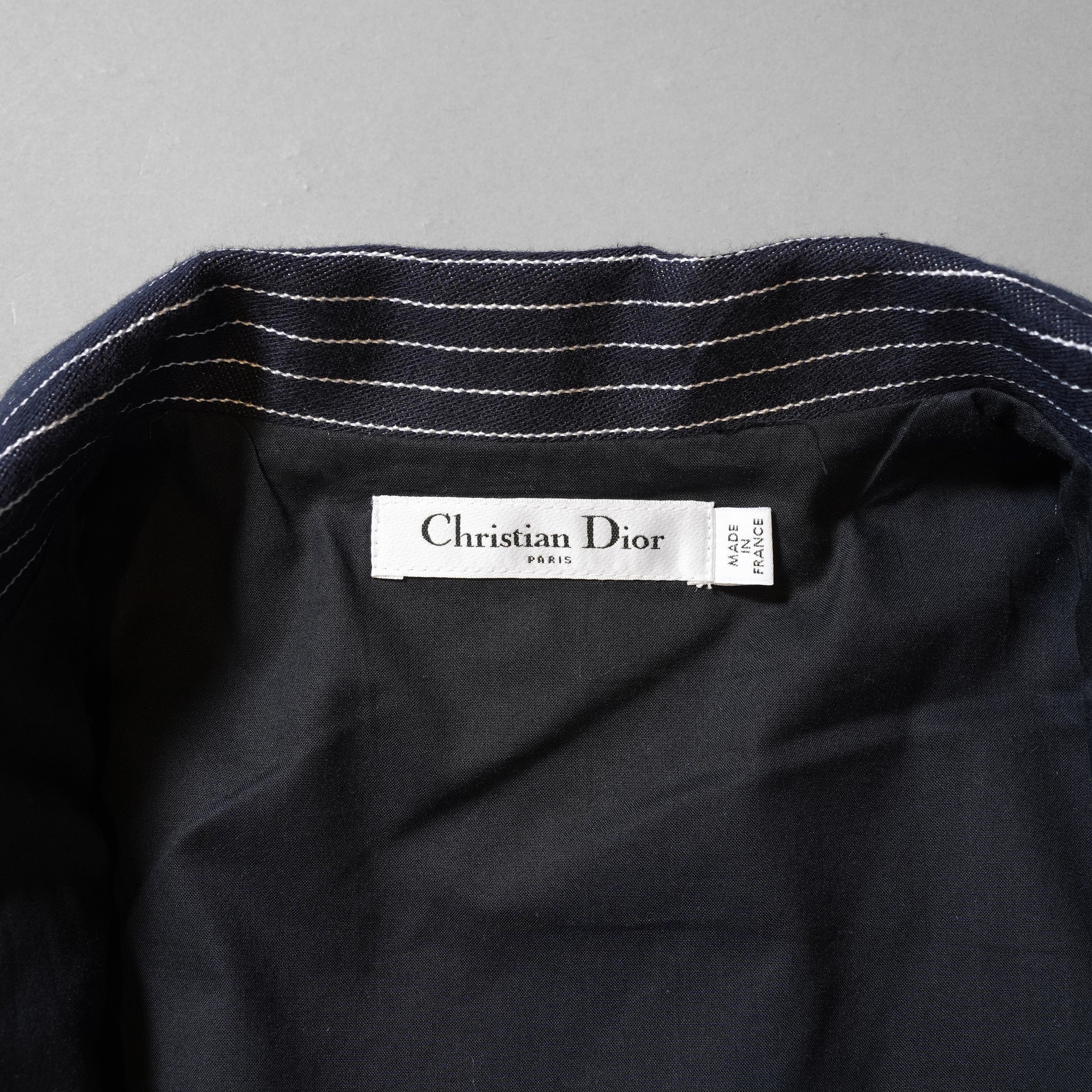 Christian Dior クリスチャン・ディオール / 美品 21SS コットンストライプ シャツワンピース / ドレス / 041R59A3731 / size 42 (BLUE) レディース