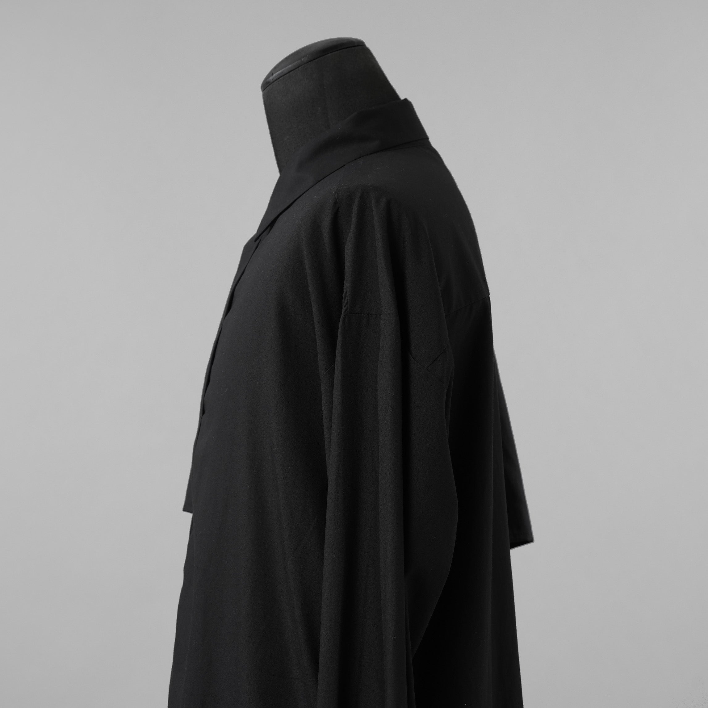 meagratia メアグラーティア / 美品  25SS Asymmetry SH アシンメトリー シャツ 長袖シャツ / 25271-0506 / size 1 (BLACK) 352011-in-ue