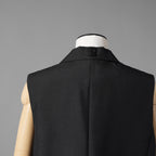 FENDI フェンディ / 24SS キッドモヘア ノースリーブ ジャケット / ベスト ブレザー / FT5990 S9A / size 40 (BLACK) レディース
