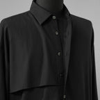 meagratia メアグラーティア / 美品  25SS Asymmetry SH アシンメトリー シャツ 長袖シャツ / 25271-0506 / size 1 (BLACK) 352011-in-ue