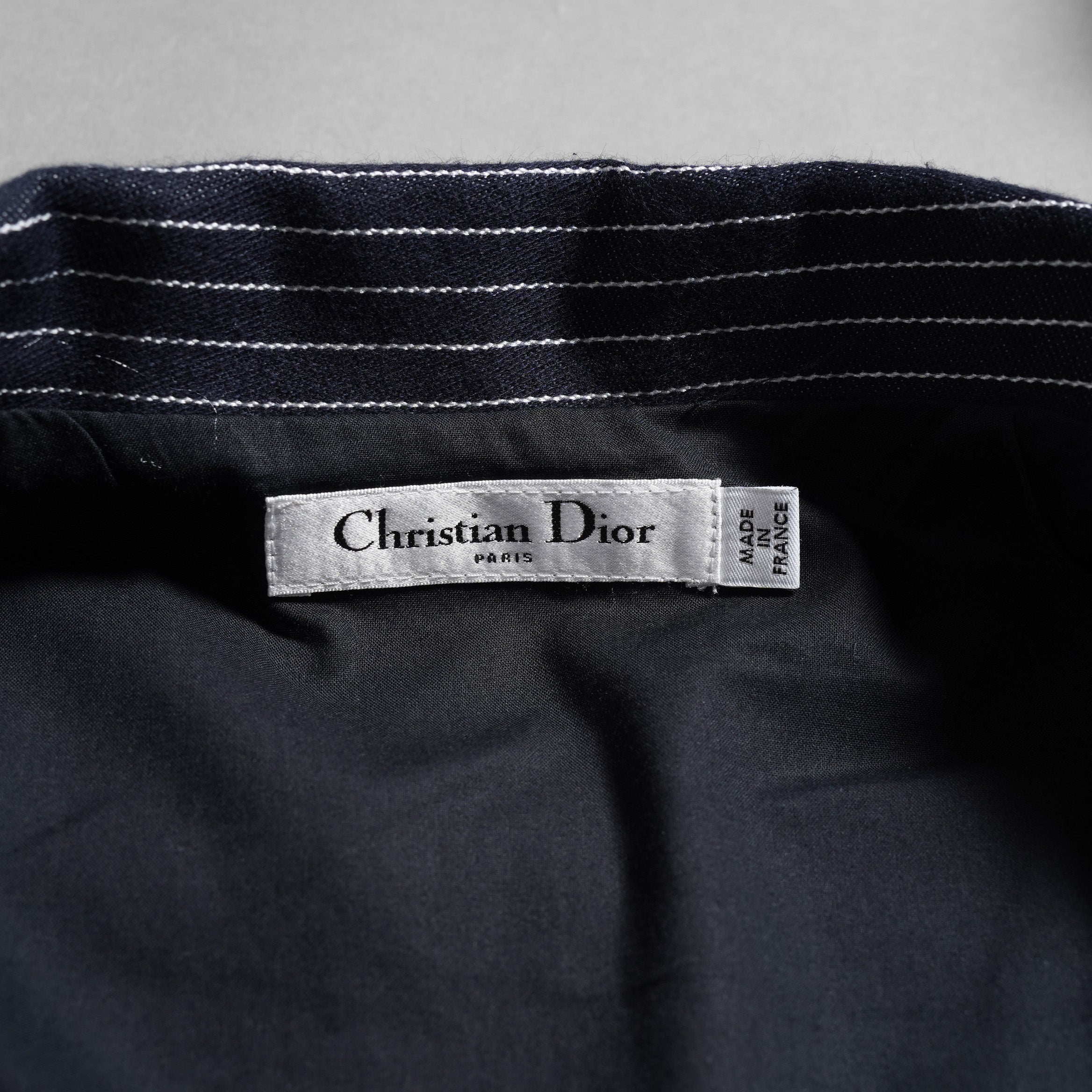 Christian Dior クリスチャン・ディオール / 美品 21SS コットンストライプ シャツワンピース / ドレス / 041R59A3731 / size 42 (BLUE) レディース