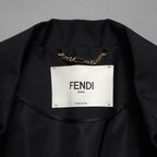 FENDI フェンディ / 24SS キッドモヘア ノースリーブ ジャケット / ベスト ブレザー / FT5990 S9A / size 40 (BLACK) レディース