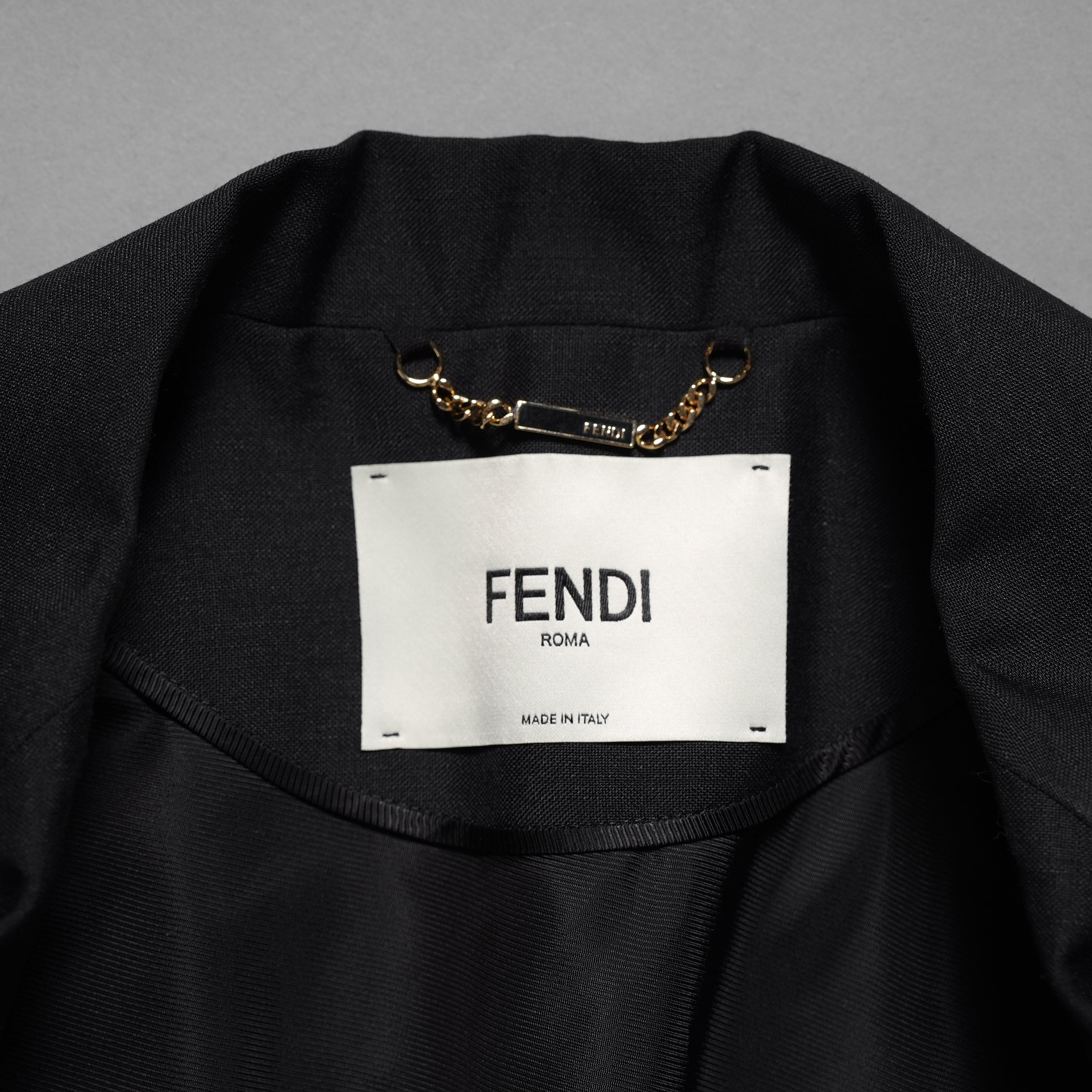 FENDI フェンディ / 24SS キッドモヘア ノースリーブ ジャケット / ベスト ブレザー / FT5990 S9A / size 40 (BLACK) レディース