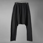 m.a+ エムエークロス / 25SS vertical pocket elastic waist sarrouel / サルエル ジョッパーズ パンツ / PU521-LCST1 / size 48 (BLACK STRIPE)