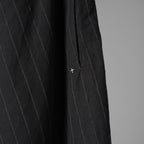 m.a+ エムエークロス / 25SS vertical pocket elastic waist sarrouel / サルエル ジョッパーズ パンツ / PU521-LCST1 / size 48 (BLACK STRIPE)