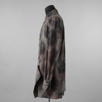 ZIGGY CHEN ジギーチェン / 美品 22SS Elongated Shirts with Schholar Print スカラープリント ロング 長袖シャツ / 0M2210732 / size 44 (GRAY) 352013-in-ue