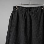 m.a+ エムエークロス / 25SS vertical pocket elastic waist sarrouel / サルエル ジョッパーズ パンツ / PU521-LCST1 / size 48 (BLACK STRIPE)