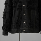 Rick Owens DRKSHDW ダークシャドウ / 22AW JUMBO WORKER JACKET (SHREDDED/SBSLH) アウター ジャケット / DU02A3761-BD / size XS (BLACK) 123004-alm